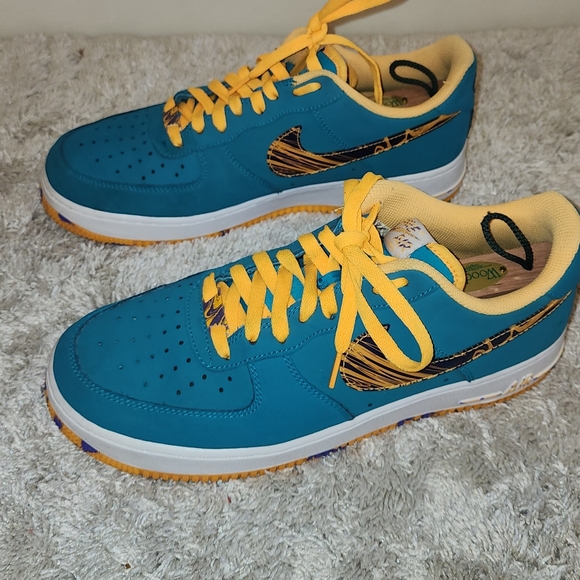 Nike Air Force One Low Marble Swoosh Size 10.5 - Picture 2 of 6